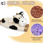 Cuckool Warmable Cow Stuffed Animals, Microwavable Stuffed Animals Heating Pad For Cramps, Pain Stress Relief, Heatable & Coolab