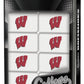 Masterpieces Officially Licensed NCAA Wisconsin Badgers 28 Piece Dominoes Game for Adults