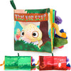 Gkdoms Soft Baby Books Animal Tails Baby Toy Touch And Feel Crinkle Cloth Book Infant Toy With Non-Toxic Fabrics, For Newborn Bo