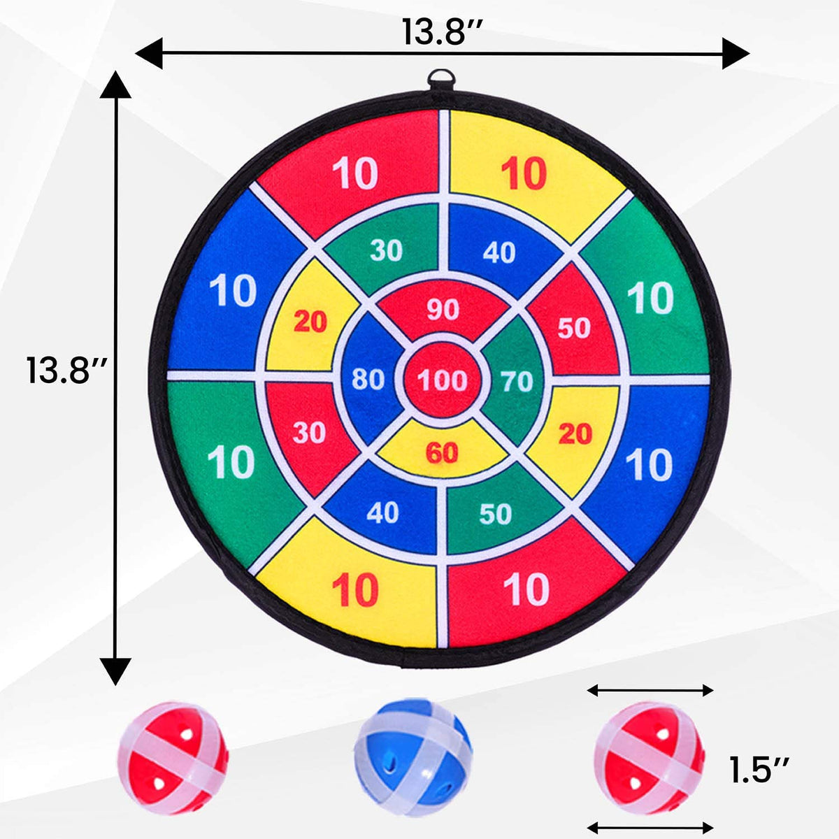 Bullseye Challenge Sticky Ball Dart Game