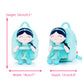 Gloveleya Toddler Backpack For Girls Kids Backpacks Soft Girl Toys Plush Baby Girl Gifts With Plush Princess Jasmins Doll Aqua 9'