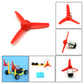 EUDAX Micro DC Motor 2mm shaft propeller with 3 Vanes 80mm Fan Shape for Fan Leaves Ship Model RC Boat DIY Air Science and education toys