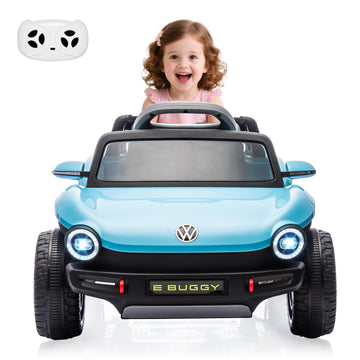 GarveeLife 12V Kids Ride On Car Licensed Volkswagen Beetle Electric Ride On Toy for Toddlers 4 Wheeler Vehicle with Parental Rem