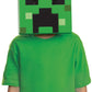 Disguise Minecraft Creeper Mask, Official Minecraft 3D Paper Mask With Adjustable Strap, One Size