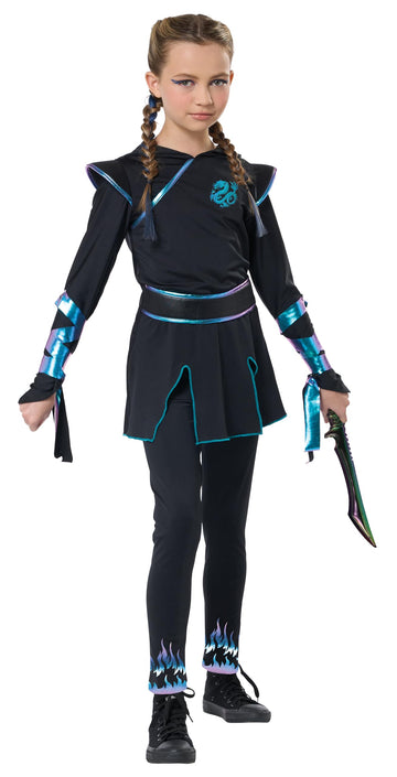 California Costumes  Ninja Nightfire  Child's Large Black