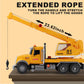 Dwi Dowellin Construction Toy Crane Truck with Lights & Sounds, Large, Plastic