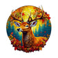 Amphol Deer Wooden Jigsaw Puzzles For Adults With Unique Shape, Small Wooden Puzzles With Wooden Box - 80 Pieces
