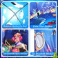 KIRKJUFELL Kids Tent - Ocean Mermaid Playhouse for Toddlers 3-5 - Large, Colorful Polyester, Blue