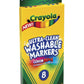 Crayola Ultra-Clean Washable Markers, Color Max, Fine Line Classic Colors 8 Ea (Pack of 15)