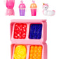 Rainbow High Littles Pool Day Playset + Small Doll (Pink 5.5   ), Pool With Rainbow Slide, Accessories, Smoothie Stand, Kids Gif