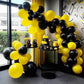 Fotiomrg 110Pcs Yellow Balloon Garland Arch Kit, 18 12 10 5 Inch Yellow Latex Balloons Different Sizes Pack For Birthday Graduat
