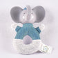 Tikiri Alvin The Elephant Soft Rattle With Rubber Head (Blue)