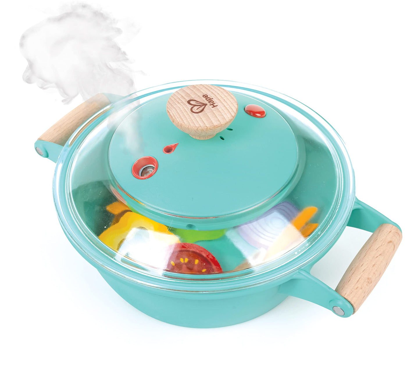 Hape Little Chef Cooking & Steam Playset | Toy Kitchen With Play Food And Accessories, For Children Ages 3+ Years