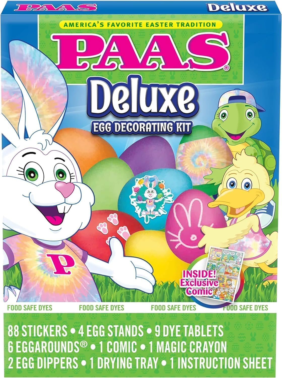 PAAS Deluxe Easter Egg Decorating Kit - Americas Favorite Easter Tradition