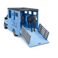 Bruder MB Sprinter Animal Transporter with Horse - Plastic, Cyan, Model 02674