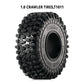 INJORA 1.0 Tires - S5 Rock Terrain Crawler Tires for TRX4M SCX24 AX24 FCX24 Upgrade Parts,64 * 24mm,T1011