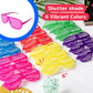 PREXTEX Mega Pack 50 Pairs of Kids Plastic Shutter Shades Glasses Shades Sunglasses Eyewear Party Favors and Party Props Assorte