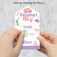 Big Dot Of Happiness Pajama Slumber Party - Girls Sleepover Birthday Party Game Pickle Cards - Truth, Dare, Share Pull Tabs - Set Of 12