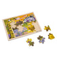 Melissa & Doug African Plains Safari Wooden Jigsaw Puzzle With Storage Tray (24 Pcs)