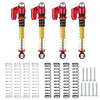 RCLions RC Shocks 43mm Adjustable Absorber Damper for 1:24th Axial SCX24 AXI90081 Deadbolt RC Crawler Car Upgrades (Red)