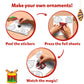 Skillmatics Christmas Ornaments Craft Kit - Mess-Free DIY Art for Kids, Multicolor, Medium, Ages 4+, Model SKILL1353FFCO