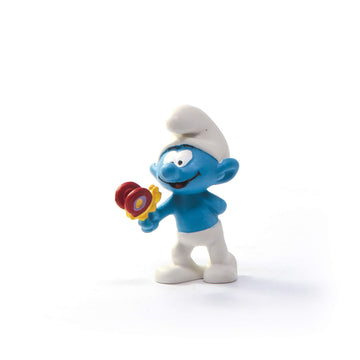 Schleich Smurfs, Collectible Retro Cartoon Toys For Boys And Girls, Smurf With Butterfly Toy Figurine, Ages 3+