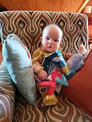 The Ocean Adventure Crinkle Baby Sensory Play Book with Teether Ring