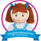 Love & Hug 36' Huggable Soft Doll | Blue Dress| Stuffed Plush Doll With Blue Dress And Soft Yarn Hair | Baby Doll Soft Toy For Kids And Toddlers To Love And Hug, Birthday Gift (Blue)