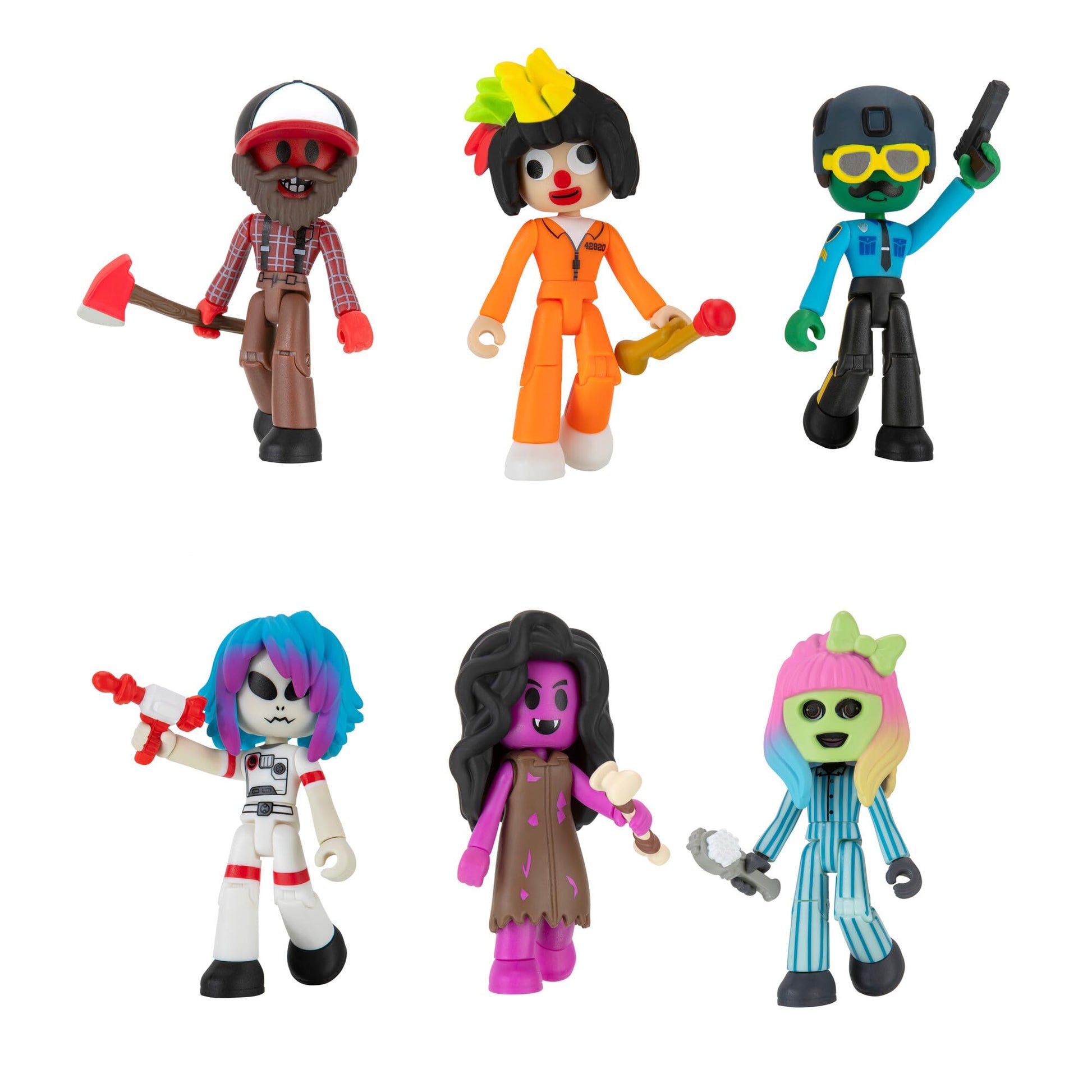 Brookhaven's Most Wanted - Six 2.75-Inch Mix-and-Match Figures with Unique Accessories and limited availability Virtual Item Code