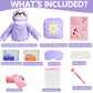 JAJOAGIA First Period Kit for Girls 9-12, Cotton Comfort Kit, Purple, Model CP-01, Ideal First Period Gift for Tweens
