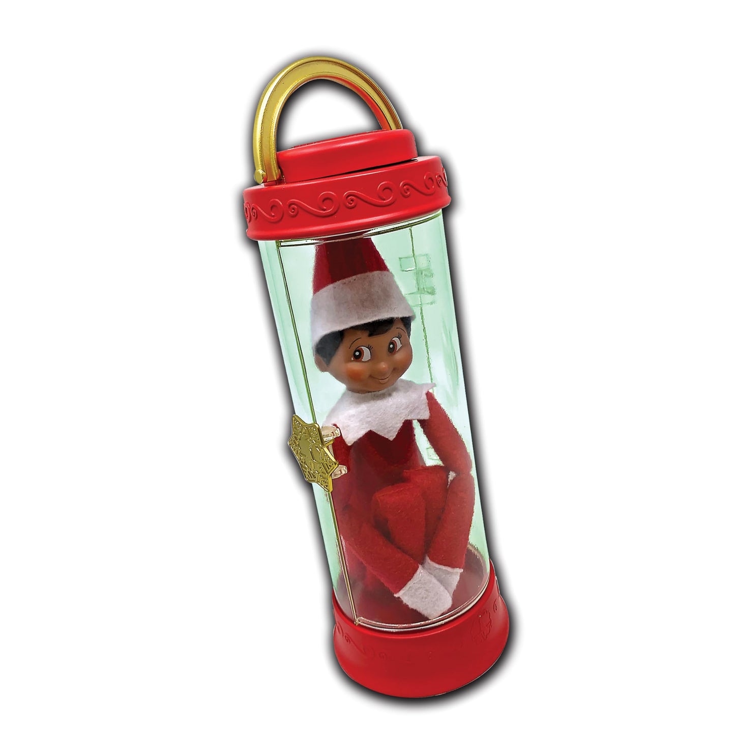 The Elf on the Shelf Scout Elf Carrier, Small Red Plastic, EOTSCARRIER, Includes 2 Message Tags