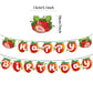 Meetingu Happy Birthday Strawberry Banner Strawberry Happy Birthday Sign Banner Strawberry Banner Birthday Strawberry Themed Bir