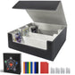 Wtvidas Mtg Card Deck Box - 2400+ Card Storage Box With 4 Supporters & 10 Colorful Dividers For Magic The Gathering Cards,Tcg De