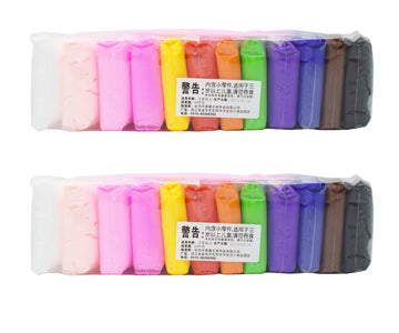 Aarvi Colorful Non Toxic Air Dry Magic Modeling Clay Plasticine Bouncing Clay Birthday Return Gifts For Kids (Set Of 2)Multi Co