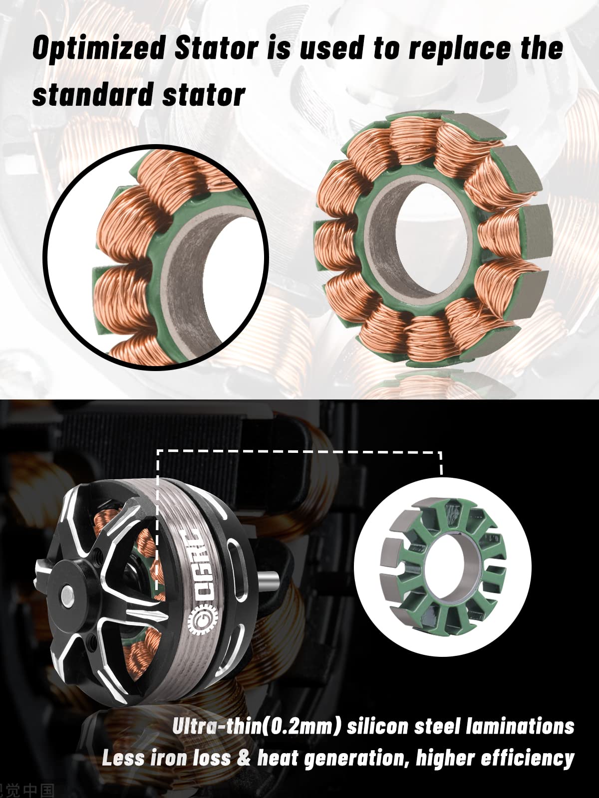 OGRC C2822 Outrunner Brushless Motor 1400KV RC Models Brushless Motor for SCX24 C10 JLU Deadbolt Gladiator Bronco Crawler Car