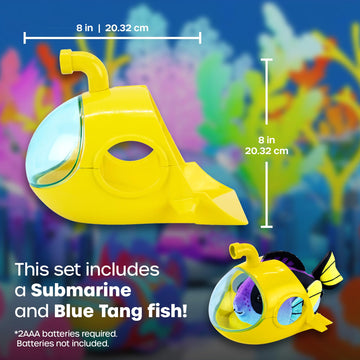 Zhuzhu Aquarium Submarine Set With Blue Tang Fish