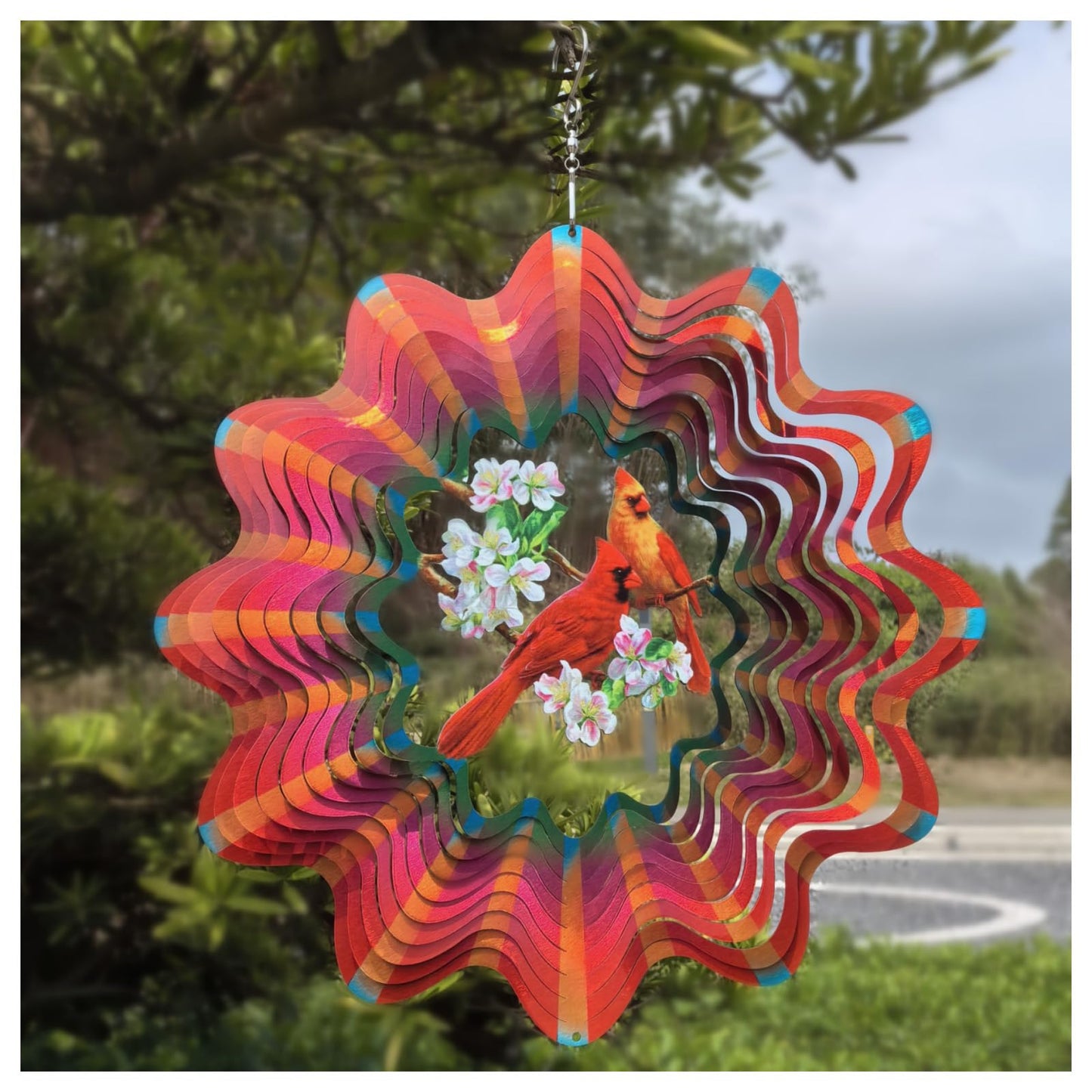 Cardinal Wind Spinner Outdoor Cardinal Spinner For Garden And Yard D  Cor Cardinal Gifts For Women/Men Red Cardinal Spinner With