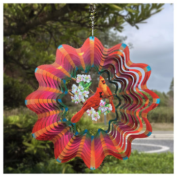 Cardinal Wind Spinner Outdoor Cardinal Spinner For Garden And Yard D  Cor Cardinal Gifts For Women/Men Red Cardinal Spinner With
