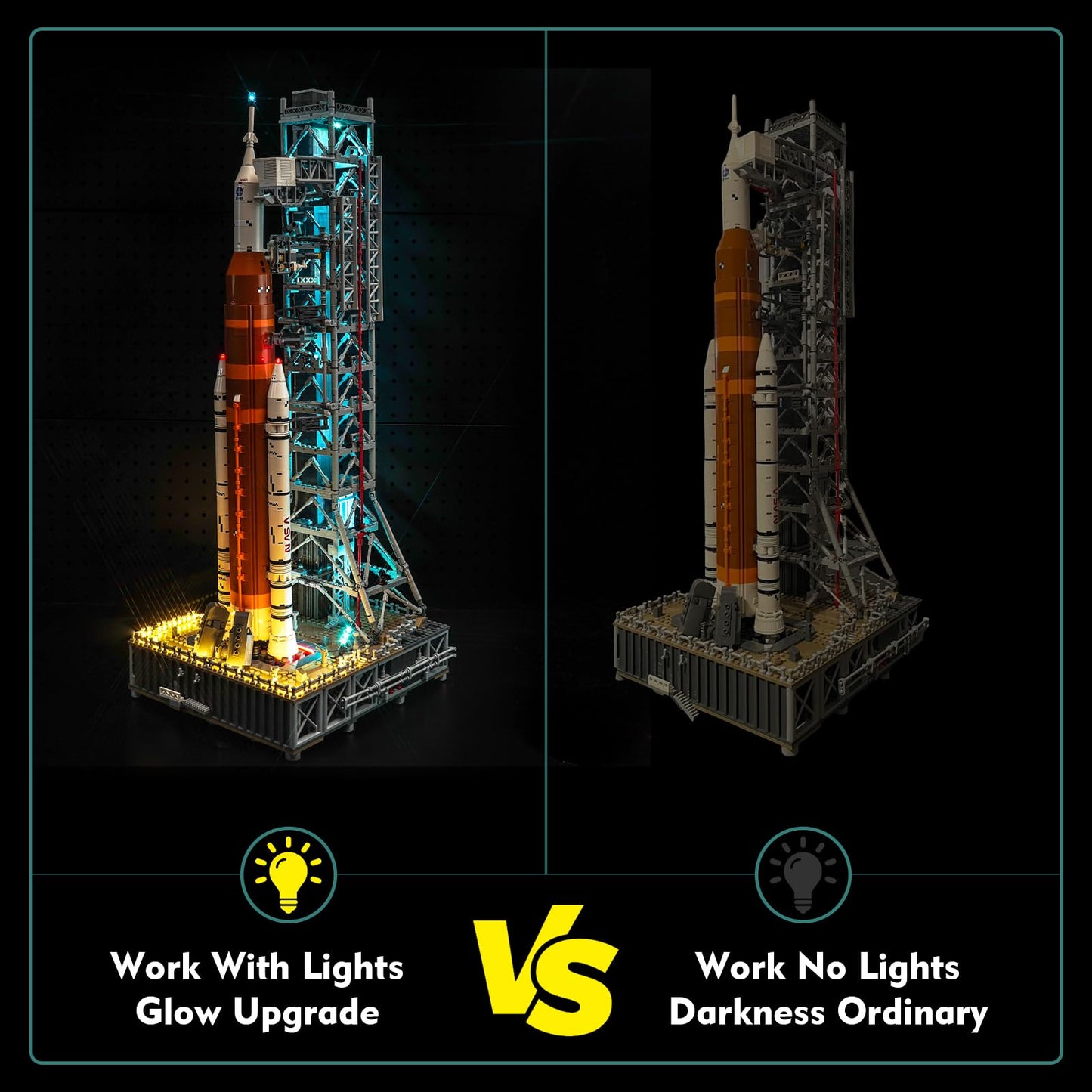 Locolee Led Light Kit Compatible With Lego Nasa Artemis Space Launch System 10341 (No Models Only Light) Creative Lighting Set A