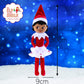 The Elf on the Shelf Plushee Pals Snuggler Girl Dark Skin 12" Plush Toy, Model PPSES