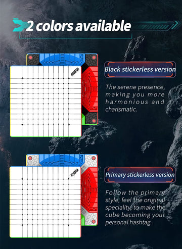 Hellocube Diansheng Galaxy 11 M Magnetic 11X11 Speed Cube Stickerless 11X11X11(Black Kernel)
