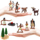 Onest 41 Pieces Native American Figurines Indian Figurines Indians Historical Plastic Action Figures For Projects Decoration Bir