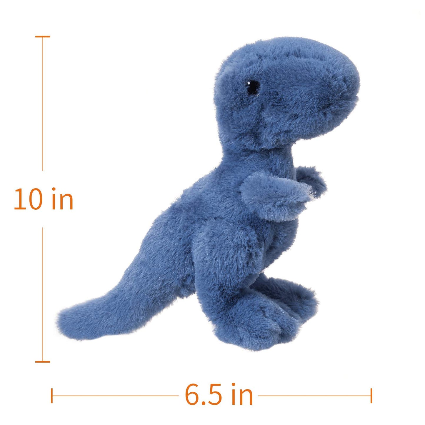 Apricot Lamb Toys Plush Dinosaur Stuffed Animal Soft Cuddly Perfect For Girls Boys (Navy Blue Dinosaur, 10 Inches)