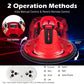 Honey Joy 12V Bumper Car For Toddlers 1-3, Baby Ride On Bumper Car W/Dual Joysticks, Flashing Led Light & 360 Degree Spin, Elect