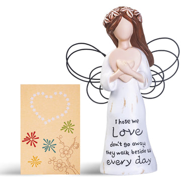Siguejor Sympathy Gifts, Memorial Gifts For Loss Of A Loved One, Remembrance And Bereavement Gifts, Angel Figurines For Women (H