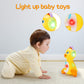 Baby Musical Duck Toy Dancing Crawling Tummy Time, Light Up Infant Toys 0-3-6 6-12 12-18 Months Easter Gifts For 1 2 Year Old Boys Girls Baby Learning Development Toddler Toys Age 1-2