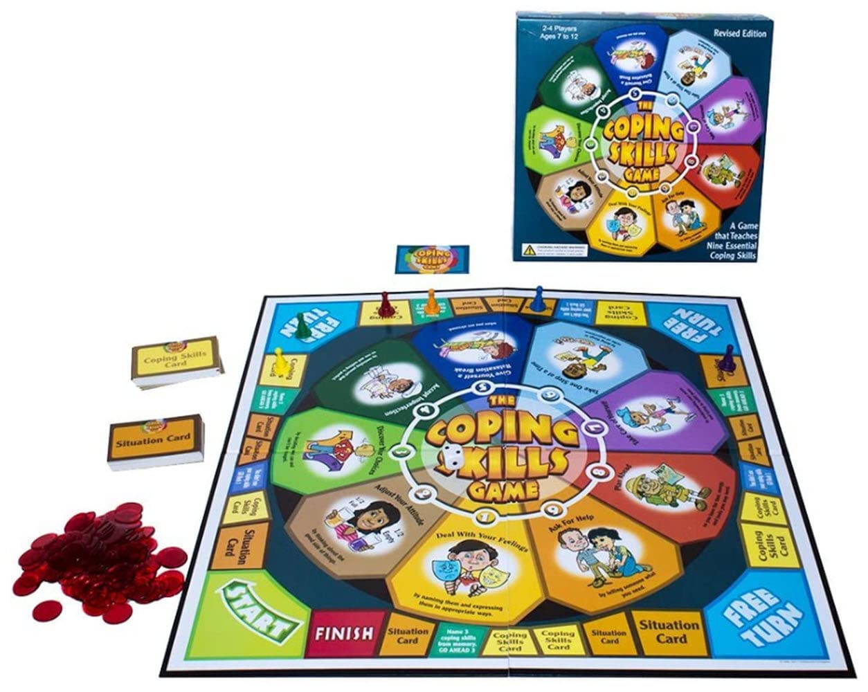 Childswork Coping Skills Game - Teach Kids Essential Skills - Cardstock - Multicolor - Model SG_B002V7OFUG_US