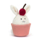 Jellycat Dainty Dessert Bunny Cupcake Stuffed Toy, 5.5 Inches - Dessert Plush - Great Gift Idea