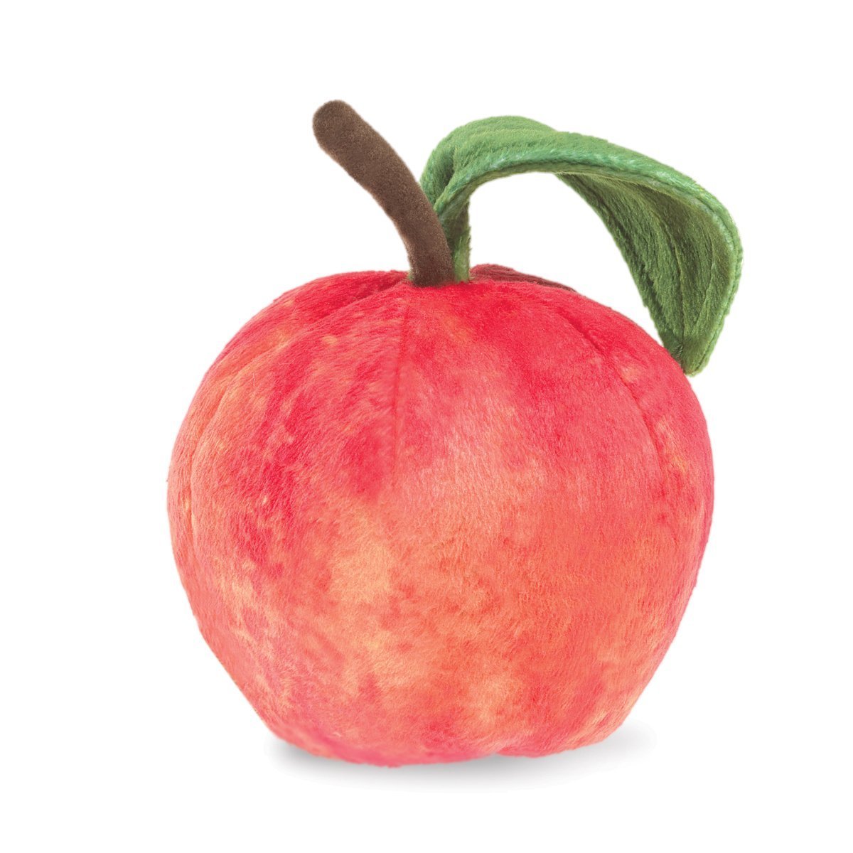 Folkmanis Worm In Apple Finger Puppet, Red, Green, 8''