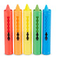 Melissa & Doug Learning Mat Crayons - 5 Count, Multicolor, Wax Crayon 85%, Model 4279